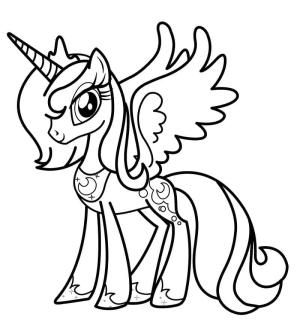 MLP boyama sayfası,  coloring page, Güzel Prenses Celestia Sevimli, 