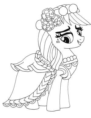 MLP boyama sayfası,  coloring page, Benim Küçük Midilli Applejack’im, 