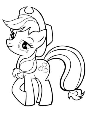 MLP boyama sayfası,  coloring page, My Little Pony’den Applejack, 