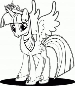 MLP boyama sayfası,  coloring page, My Little Pony’den Alacakaranlık Işıltısı, 