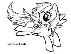 MLP boyama sayfası, coloring page, Ücretsiz Yazdırılabilir Rainbow Dash My Little Pony,