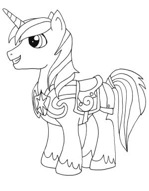 MLP boyama sayfası,  coloring page, My Little Pony’den Parlayan Zırh, 