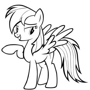 MLP boyama sayfası,  coloring page, Harika Rainbow Dash My Little Pony, 