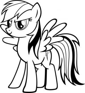 MLP boyama sayfası,  coloring page, My Little Pony Rainbow Dash’i yazdır, 