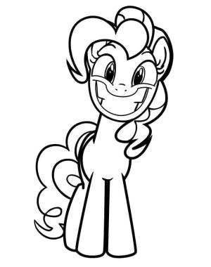 MLP boyama sayfası,  coloring page, Komik Pinkie Pie Benim küçük midillim, 