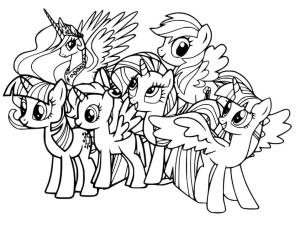 MLP boyama sayfası,  coloring page, My Little Pony Ücretsiz Yazdırılabilir, 