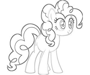 MLP boyama sayfası, coloring page, Sevimli Pinkie Pie My Little Pony,