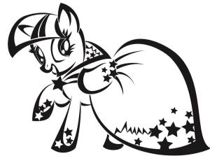 MLP boyama sayfası, coloring page, Sevimli Alacakaranlık Işıltısı,