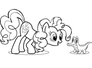 MLP boyama sayfası, coloring page, Pinkie Pie Benim Küçük Midillim,
