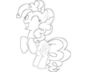 MLP boyama sayfası, coloring page, Ücretsiz Yazdırılabilir Pinkie Pie My Little Pony,