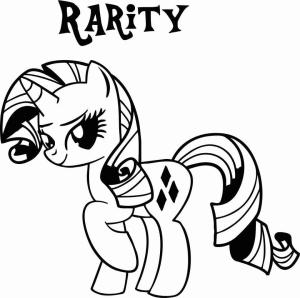 MLP boyama sayfası, coloring page, Rarity Benim küçük midillim,