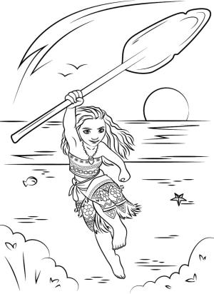 Moana boyama sayfası,  coloring page, Moana Koşusu, 