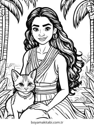 Moana boyama sayfası – ücretsiz yazdır, boyama etkinliği