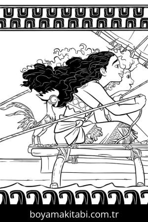 Moana boyama sayfası – ücretsiz yazdır, boyama etkinliği