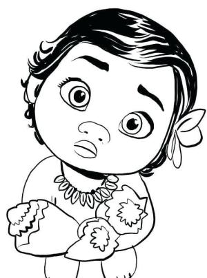 Moana boyama sayfası,  coloring page, Sevimli moana, 