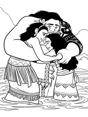 Moana boyama sayfası,  coloring page, Büyük Moana, 