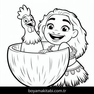 Moana boyama sayfası – ücretsiz yazdır, boyama etkinliği