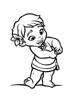 Moana boyama sayfası,  coloring page, Bebek Moana, 