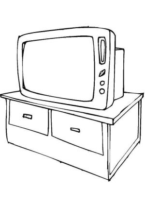 Mobilya boyama sayfası,  coloring page, TV Dolapları, 