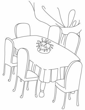 Mobilya boyama sayfası,  coloring page, Mutfak Mobilyaları, 