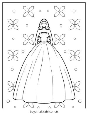 Moda  boyama sayfası – yaratıcılığı geliştirir, keyifli zaman