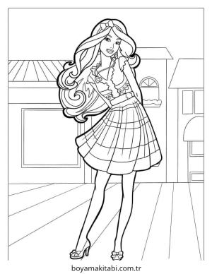 Moda  boyama sayfası – el becerilerini geliştirir, boyama çalışması