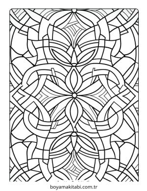 Model boyama sayfası – basit çizim, kolay boyama