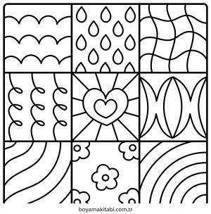 Model boyama sayfası – boyama etkinliği, çocuk aktivitesi