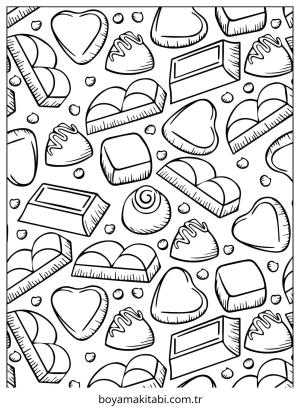 Model boyama sayfası – keyifli zaman, renkli çizimler