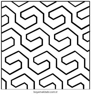 Model boyama sayfası – basit çizim, kolay boyama