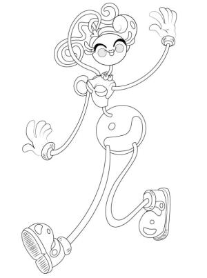 Mommy Long Legs boyama sayfası,  coloring page, Şirin Anne Uzun Bacaklar, 