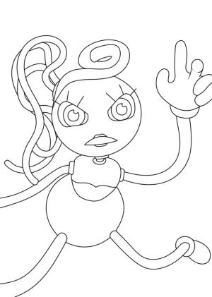 Mommy Long Legs boyama sayfası,  coloring page, Anne Uzun Bacaklar Ücretsiz Yazdırılabilir, 