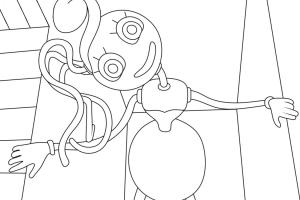 Mommy Long Legs boyama sayfası,  coloring page, Korku Annesi Uzun Bacaklar, 