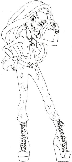 Monster High (Canavar High) boyama sayfası,  coloring page, Moanica D’Kay Monster High, 