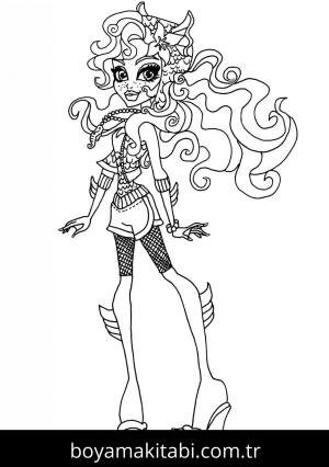 Monster High (Canavar High) boyama sayfası – yaratıcılık, eğlenceli etkinlik