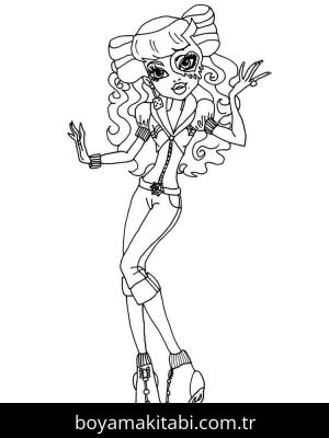 Monster High (Canavar High) boyama sayfası – yaratıcılık, eğlenceli etkinlik