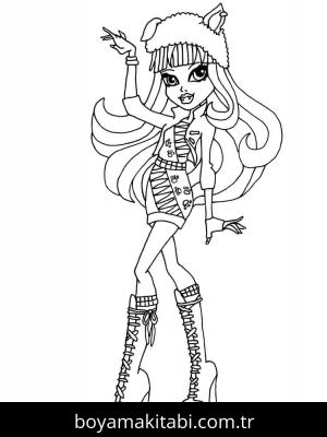 Monster High (Canavar High) boyama sayfası – ücretsiz yazdır, boyama etkinliği