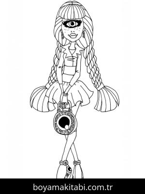 Monster High (Canavar High) boyama sayfası – eğlenceli etkinlik, el becerilerini geliştirir