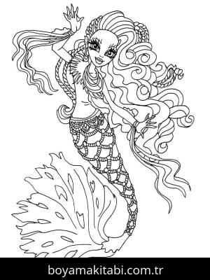 Monster High (Canavar High) boyama sayfası – boyama çalışması, yaratıcılığı geliştirir