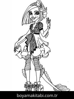 Monster High (Canavar High) boyama sayfası – eğlenceli etkinlik, el becerilerini geliştirir