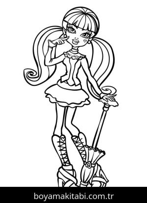 Monster High (Canavar High) boyama sayfası – yaratıcılığı geliştirir, keyifli zaman
