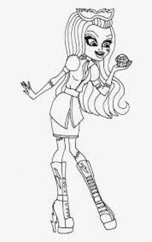 Monster High (Canavar High) boyama sayfası,  coloring page, Monster High Frankie Stein Cupcake Gibi, 