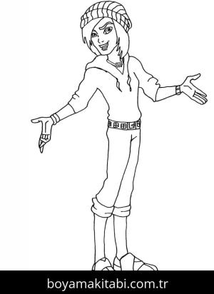 Monster High (Canavar High) boyama sayfası – yaratıcılığı geliştirir, keyifli zaman