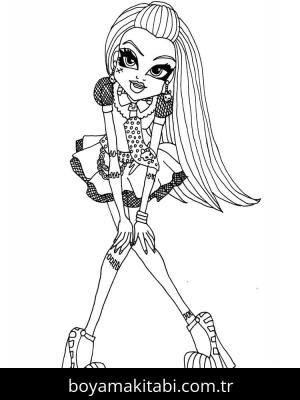 Monster High (Canavar High) boyama sayfası – ücretsiz yazdır, boyama etkinliği
