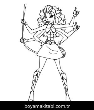 Monster High (Canavar High) boyama sayfası – boyama çalışması, yaratıcılığı geliştirir