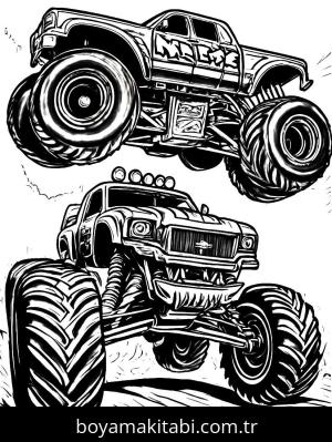 Monster Truck boyama sayfası,  coloring page, , 