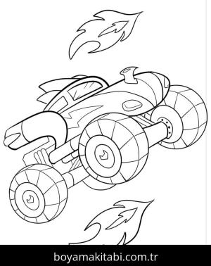 Monster Truck boyama sayfası – yaratıcılığı geliştirir, keyifli zaman