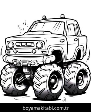 Monster Truck boyama sayfası,  coloring page, , 