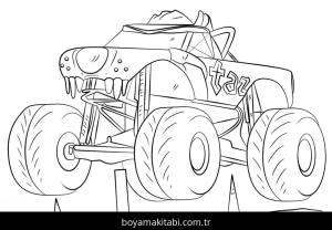 Monster Truck boyama sayfası – evde etkinlik, ücretsiz yazdır