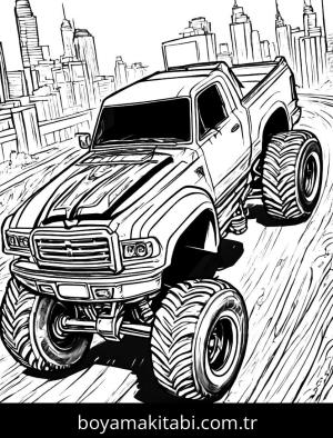 Monster Truck boyama sayfası,  coloring page, , 